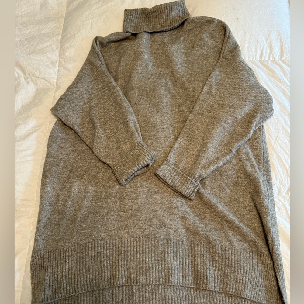 Wool blend sweater tunic